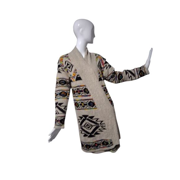 Anthropologie Northern Angel Womens size XL Cardigan Aztec Southwestern Duster - Picture 5 of 15